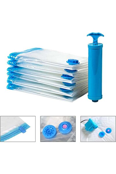 Generic Vacuum Storage Bags, Pack of 6 Bags, Reusable Space Savers with Free ...
