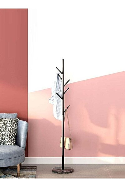 Generic Multifunction Coat Rack, Standing Metal Clothes Rack Hat Hanger, Meta...