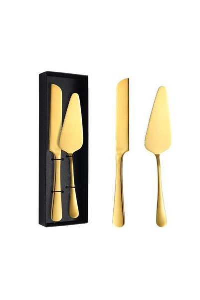 Generic Cake Serving Set Wedding Cake Knife and Server Set Cake Cutting Utens...