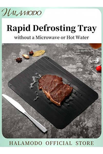 Generic Large-Size Rapid Defrosting Tray Ribbed Heat-Conductive Surface & Foo...
