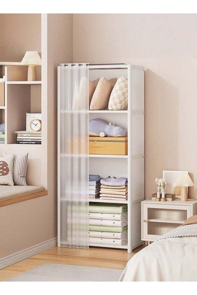 Generic 5 Layers Dustproof Wardrobe For Clothes Side Cabinets Household Bedro...