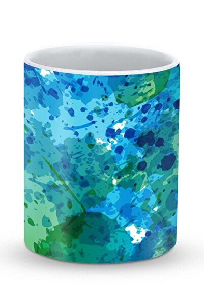Generic Premium Underwater Burst Designer Mug Blue/Green