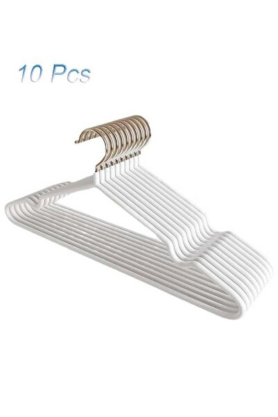 Generic 10 Pcs Non-Slip Plastic Clothes Hangers - Dip Molded Finish, No Slip ...