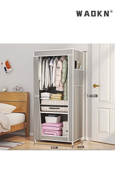 Generic Portable Closet Wardrobe, Freestanding Clothes Organizer with Hanging...