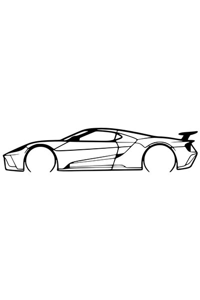 OEM Decorație Ford GT 2022 – Siluetă 3D, design auto minimalist