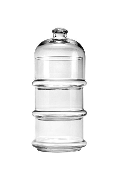 Generic 3-Layer Villa Patisserie Glass Service Bowl And Dome, 3X230 Ml, 222 M...