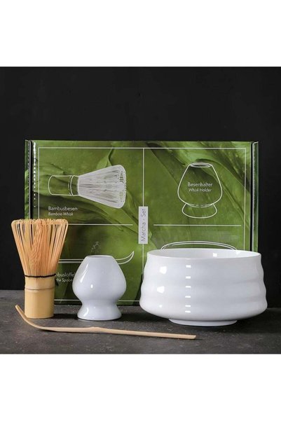 Generic 4pcs Japanese Tea Set Matcha Whisk Traditional Matcha Tool Set For Ma...