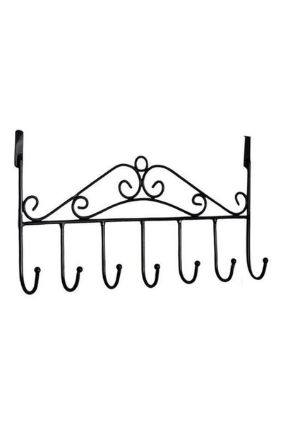 Generic Bag Towel Coat Clothes Hat Over Door Hanger 7-Hook Bathroom Hanging R...