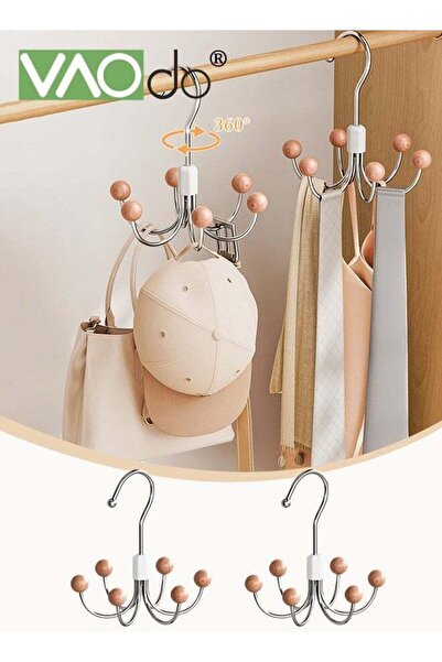 Generic 2-Pack 360° Swivel Hoodie Hangers with 6 Cedar Balls, Closet Organize...