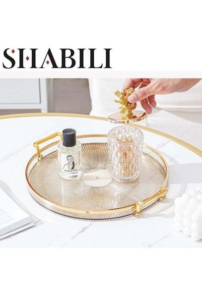 Generic Round Acrylic Serving Tray，Dresser Jewelry Ring Dish Tank Storage Kit...