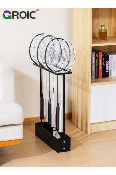 Generic Badminton Rackets Rack, Non-Slip Badminton Racket Storage Rack Floor ...