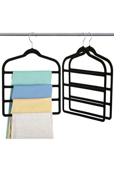 Generic Velvet Pant Clothes Hanger Space Saving Non Slip Shorts Hanger, Jeans...