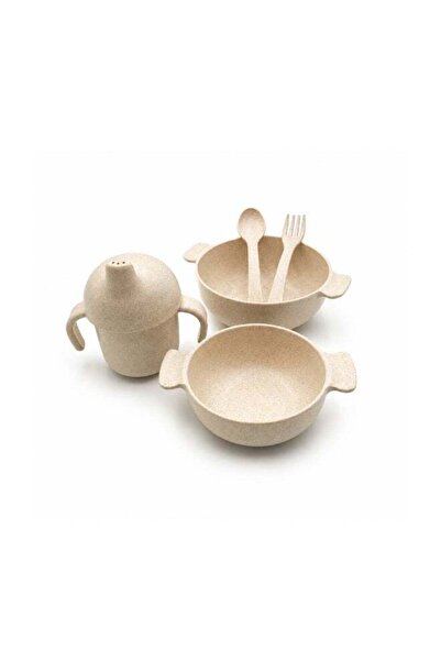 Generic Wheat Straw Dinnerware Set for Kids, 5 Pieces Set, Cutlery, Flatware ...
