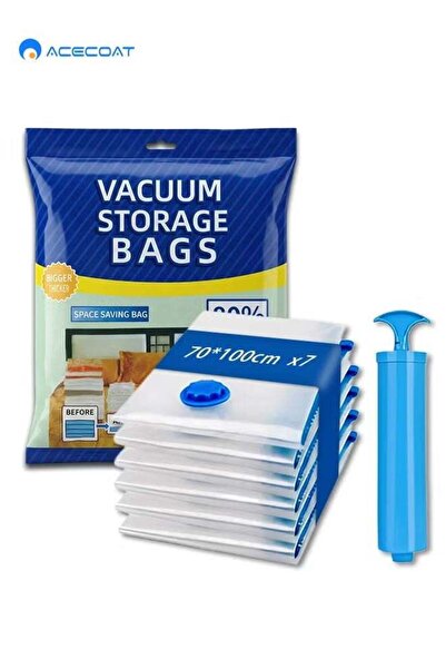 Generic Vacuum storage bags 7-Piece 70x100cm Reusable Compression Bags, Space...