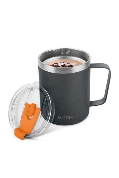 Generic Milton 400 ml Travel Mugs for Hot Drinks with Straw, Vacuum Insulated...