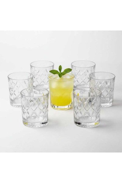 Generic Tumbler Glass Set of 6, Ideal for Water, Juice, or Cocktails. Fit for...