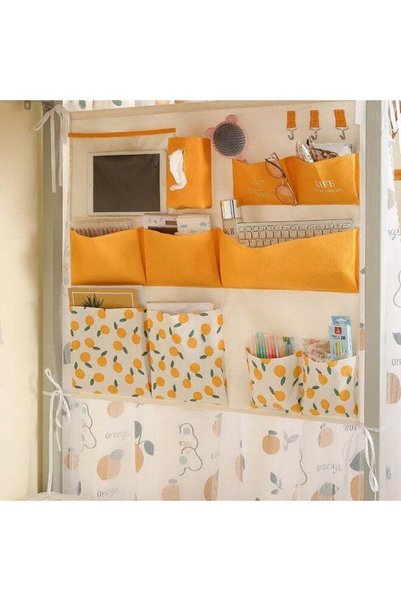 Generic Storage Bag Dormitory Organizer Bed Hanging Bag Wall Hanging Bag Cabi...