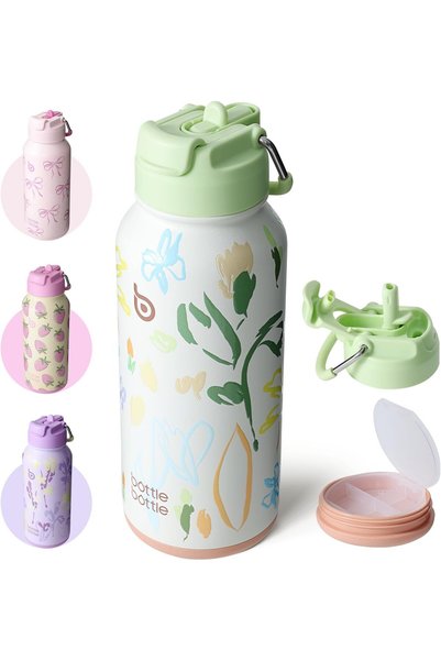 Generic BOTTLE BOTTLE 32oz Insulated Stainless Steel Sport Water Bottle with ...
