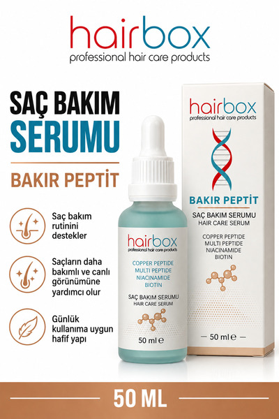 hairbox professional hair care products Bakır Peptit/ Copper Peptide+Multı Pe...
