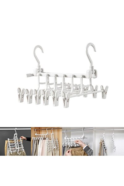 Generic Pants Hangers, Adjustable Collapsible 6 Layers Magic Multi Functional...
