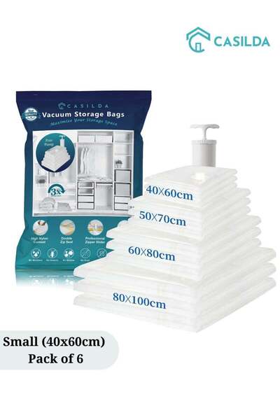 Generic Casilda Space Saver Vacuum Storage Bags with Hand Pump, Vacuum bag Re...