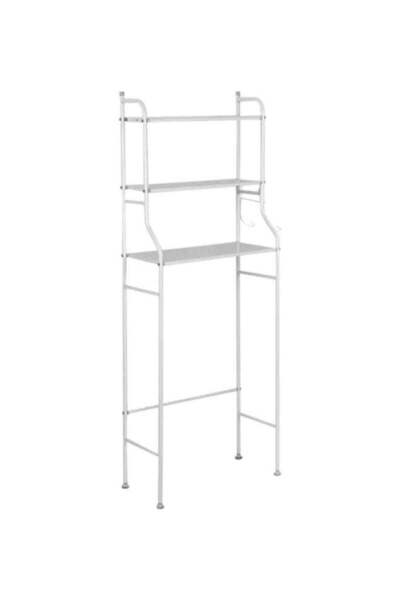 Generic 3-Tier Bathroom Storage Rack White 58x24x164cm