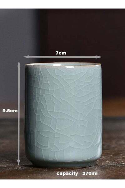 Generic Drink Mug，Coffee Cups，Ceramic Cup with Ice-like Cracks, Coffee Mugs C...