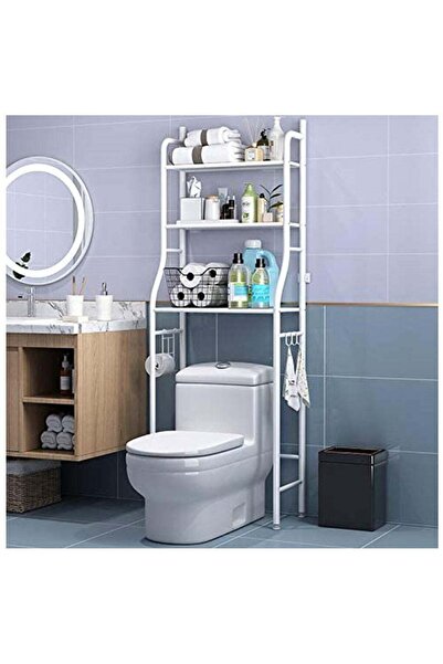 Generic 3 Tier Over Commode Shelving No Drilling Easy to Assemble High Capaci...