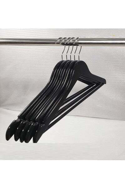 Generic Pack of 5 Non-Slip Maple Wooden Hangers