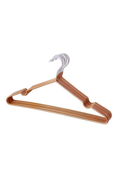 Generic 10-Piece Iron Hanger Set Brown/Silver 40x20cm