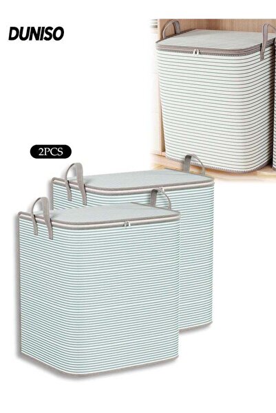 Generic 2Pcs Large Clothes Storage Bins, Foldable Blanket Storage Bags, Thick...