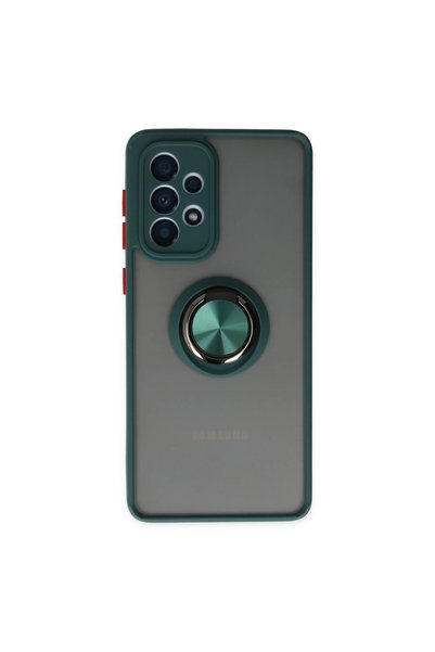 OtoTech جراب سامسونج جالاكسي A33 5G غطاء سيليكون مونتريال مع حلقة - أخضر