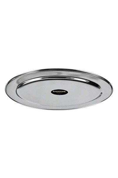 Generic 35cm Stainless Steel Silver Oval Serving Tray for Dinner and Buffet P...