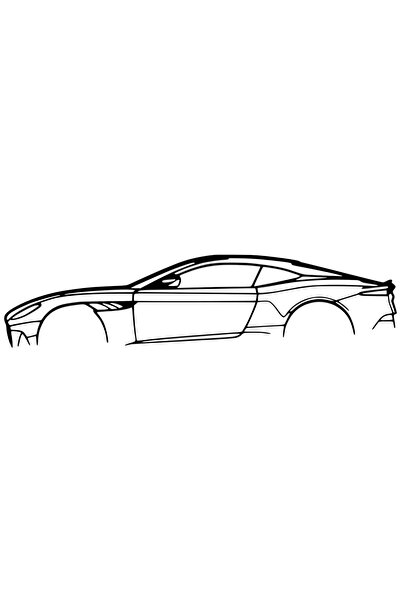 OEM Decorație Aston Martin DBS Superleggera – Siluetă 3D, design auto minimalist