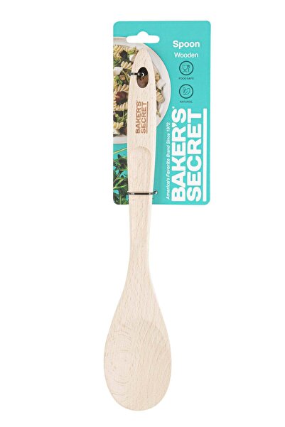 Generic Baker's Secret Beech Wood Spoon 33cm, Natural Beech Wood Build for Ev...