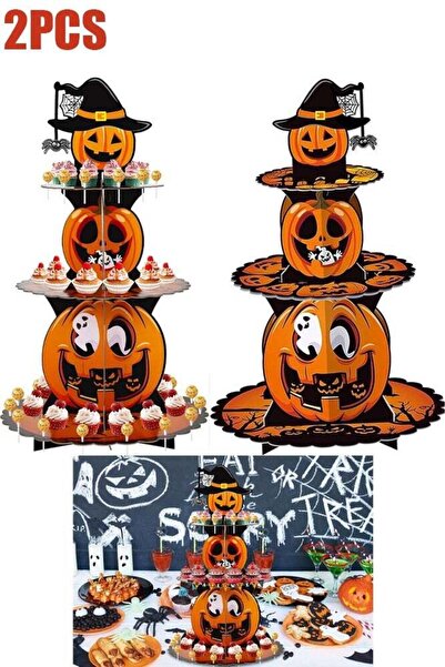 Generic 2-Pack Cupcake Stand Set, 3-Tier Cardboard Cupcake Tower, Holds 24 Cu...