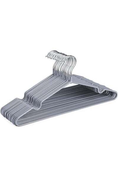 Generic HOUSE DAY Metal Hangers Plastic Hangers 10 Pack - Grey Shirt Hangers ...