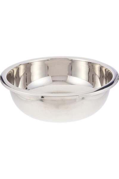 Generic RAJ STAINLESS STEEL SILVER TOUCH MIXING BOWL, 50 CM, SILVER, MBS050, ...