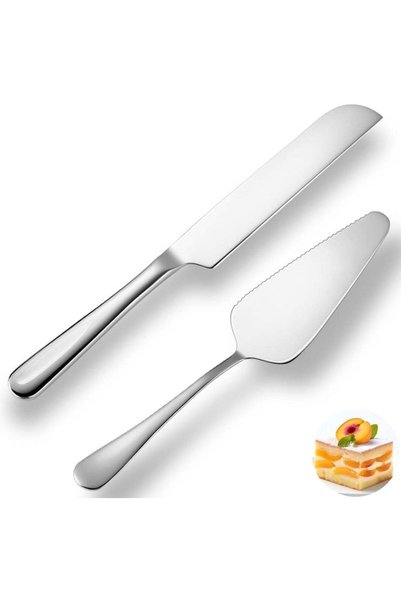 Generic Wedding Cake Knife and Server Set, Cake Cutting Knife, Cake Cutter, S...