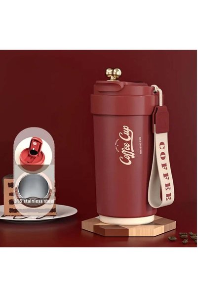 Generic Insulated Travel Coffee Mug-Spill Proof 450ml,Stainless Steel Coffee ...