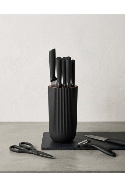 Generic 7-Piece Kitchen Knife Set with Holder – Professional Chef Knife Set, ...