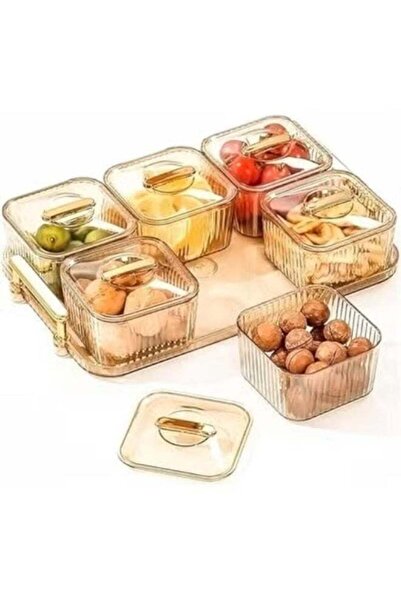 Generic Nut and Candy Serving Tray, Divided Snack Serving Bowls, Plastic Comp...