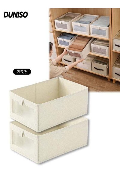 Generic 2 Pcs Wardrobe Clothes Organizer, Foldable Clothes Storage Box Organi...