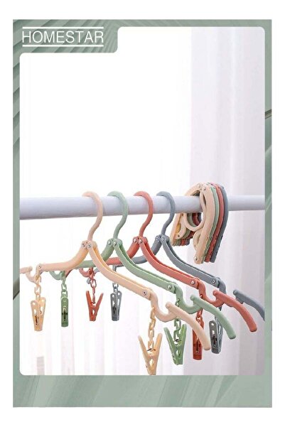 Generic 8 Pcs Travel Hangers with Clips- Cruise Ship Essentials Portable Fold...