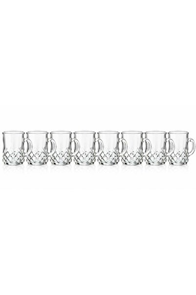 Generic 6 Pcs Tea Glass Mug Set With Handle, 235ml | Istikana Glass Sett | Co...