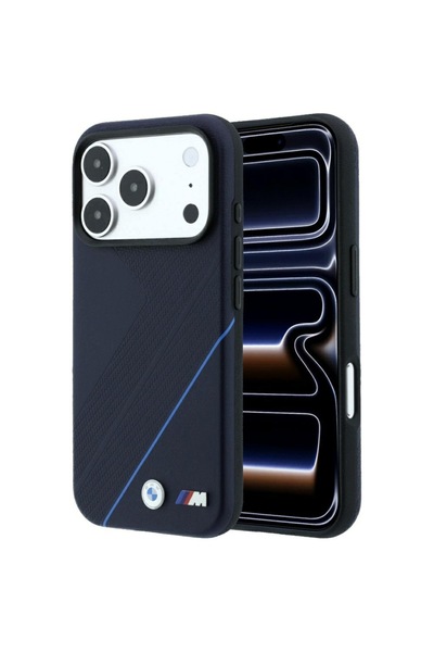 BMW Husă MagSafe M Tire Track Blue Line pentru iPhone 18 Pro Max / 17 Pro Max