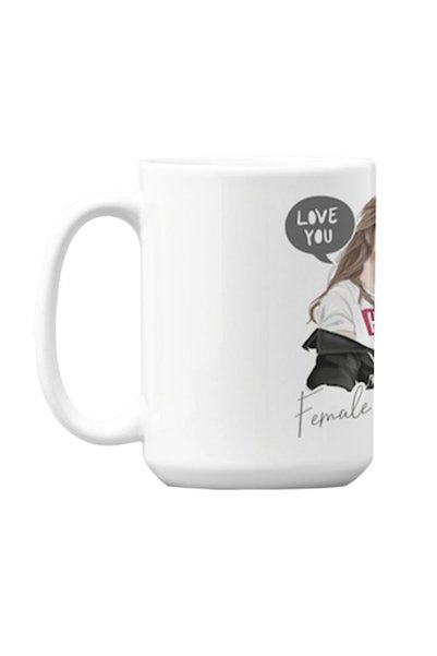 Generic Premium Printed Ceramic Coffee Mug White 350ml