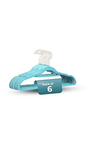 Generic Non-Slip Velvet Hangers 6 Pack – Slim Space Saving Clothes Hangers wi...