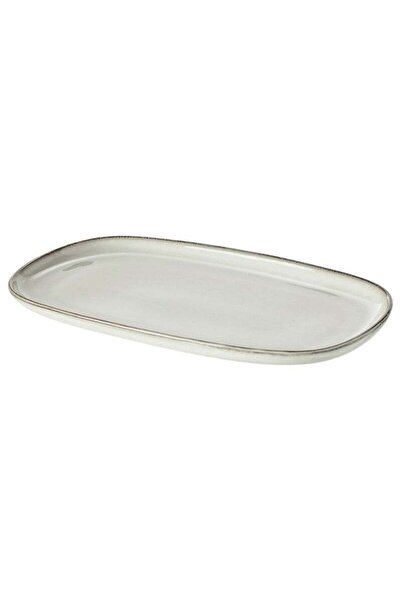 Generic Plate, Grey, 31x19 cm, Durable & Decorative