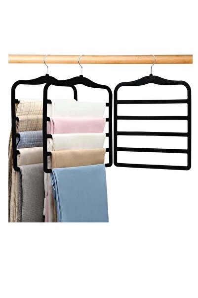 Generic Plastic Pants Hangers 6 Pack Ultra Thin Space Saving 360 Degree Swive...